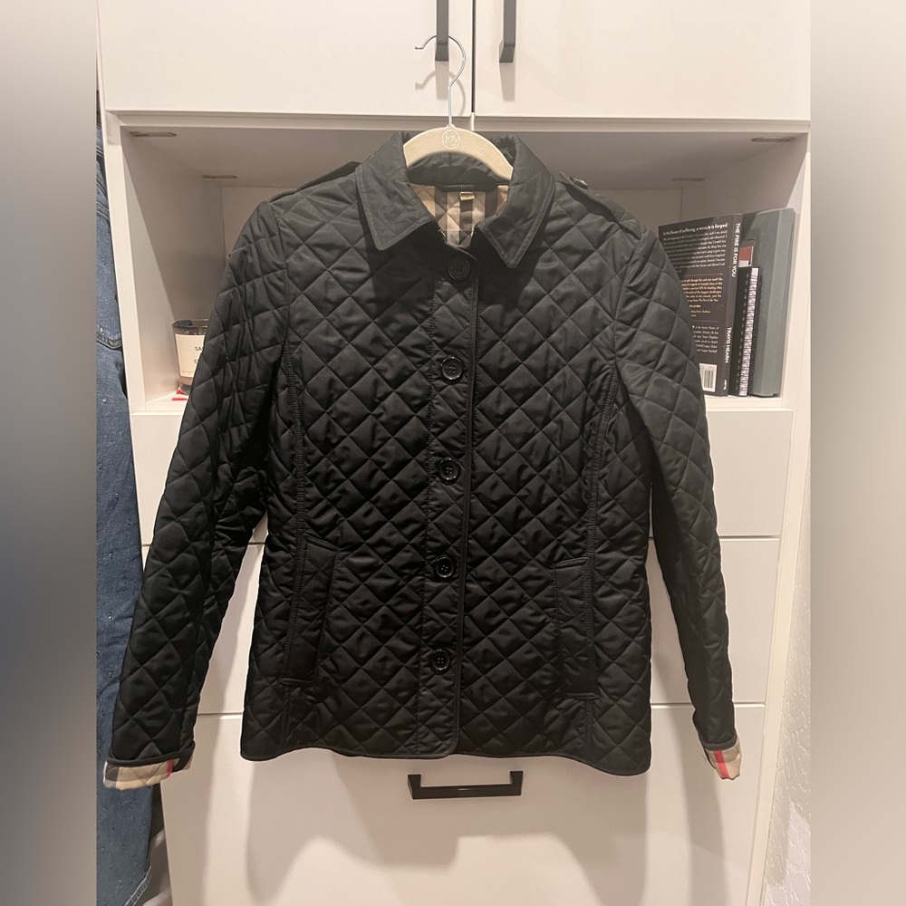 Burberry Black Quilted Jacket